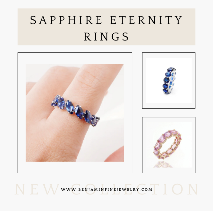 sapphire eternity band ring