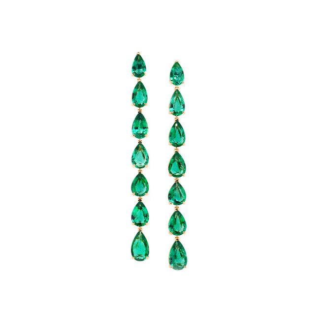  17.85 cts Minor Emerald Earrings