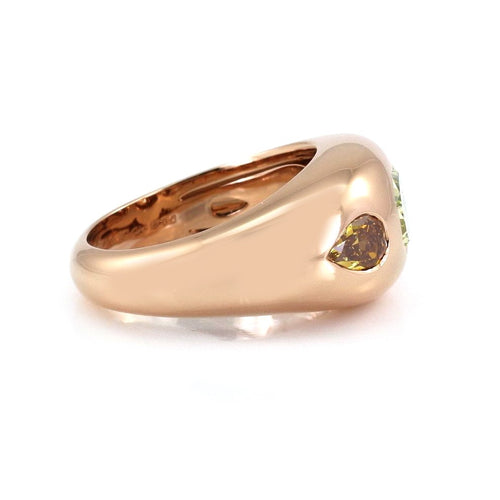 1.30 cts Octagon Fancy Diamond Ring
