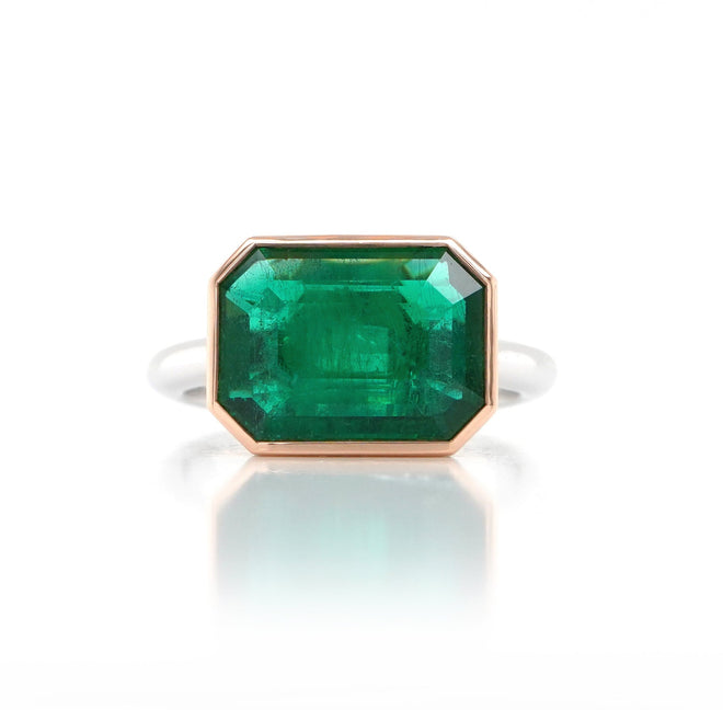 3.67 cts Emerald Ring