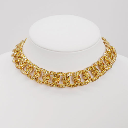 86.72 cts Round Fancy Yellow Diamond Necklace (ENQUIRE)