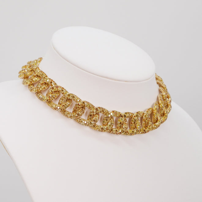 86.72 cts Round Fancy Yellow Diamond Necklace (ENQUIRE)