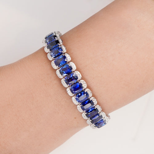 32.16 cts Blue Sapphire Bracelet (ENQUIRE)